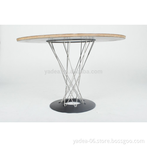 China factory stainless steel legs Isamu japanese dining table for sale